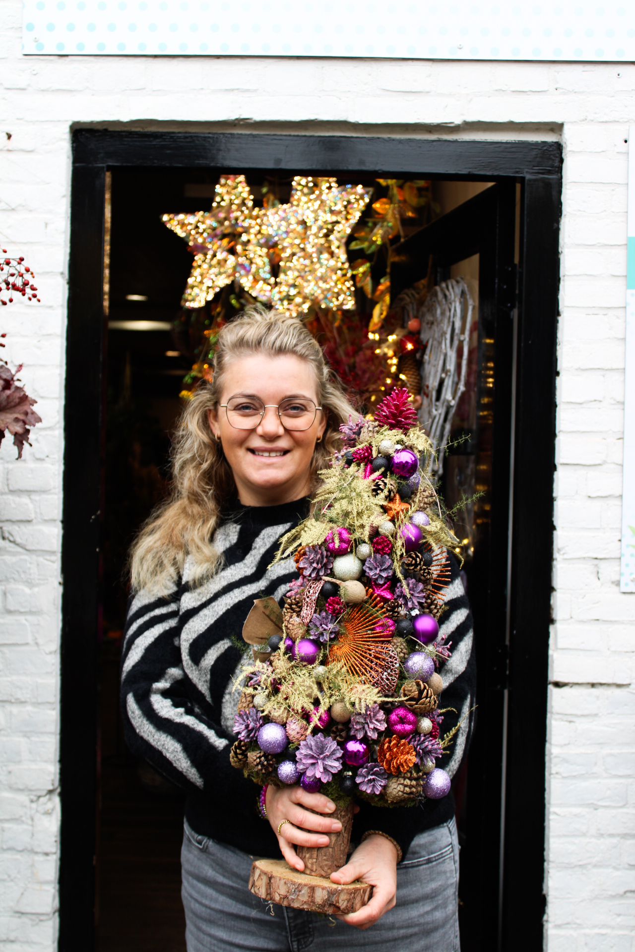 Kerstboompje gekleurd