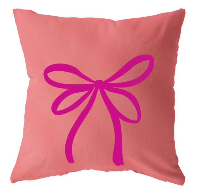 Buitenkussen Strik / Roze paars