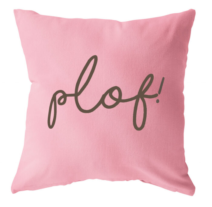 Buitenkussen Plof / roze