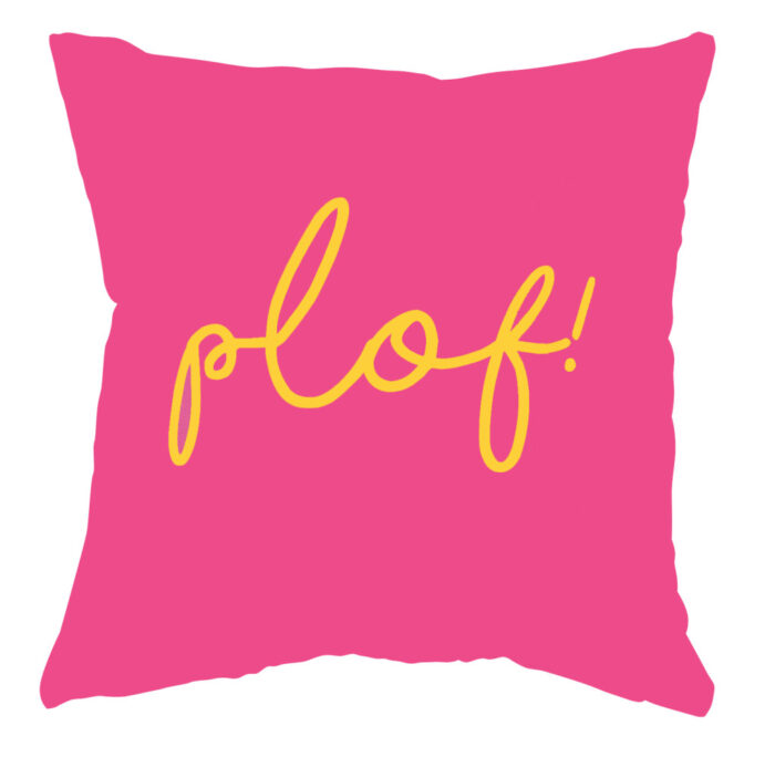 Buitenkussen Plof / Roze