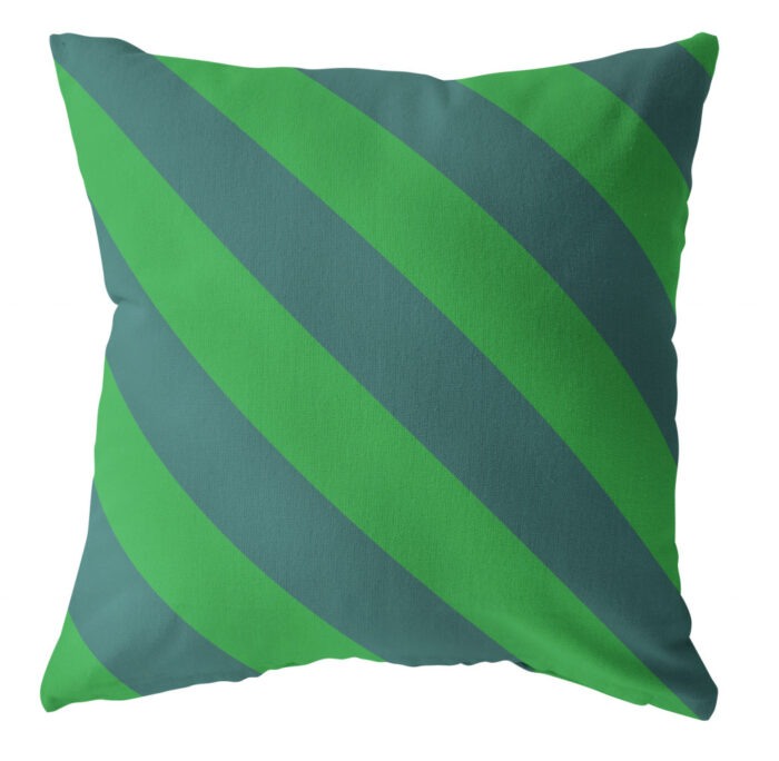 Buitenkussen Gestreept / groen