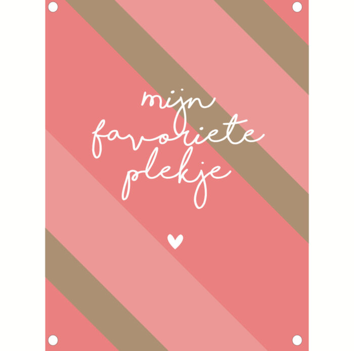 Tuinposter Favoriete plekje