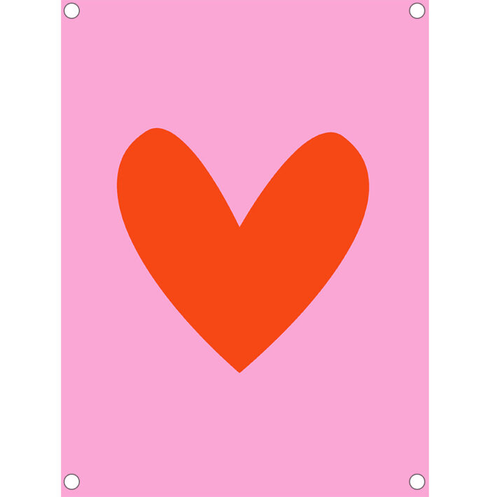 Tuinposter mini / hartje